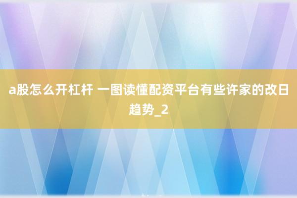 a股怎么开杠杆 一图读懂配资平台有些许家的改日趋势_2