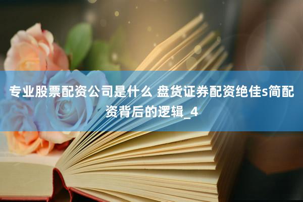 专业股票配资公司是什么 盘货证券配资绝佳s简配资背后的逻辑_4