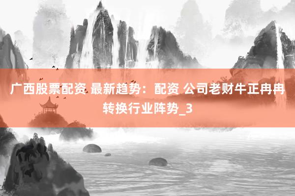 广西股票配资 最新趋势：配资 公司老财牛正冉冉转换行业阵势_3