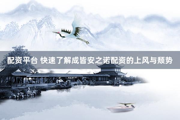 配资平台 快速了解成皆安之诺配资的上风与颓势